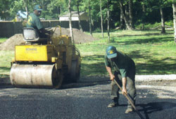 Asphalt Paving Hand Work